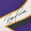 Autographed/Signed Ray Lewis Baltimore Purple Football Jersey JSA COA