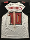 Autographed/Signed Adam Humphries Tampa Bay White Football Jersey JSA COA