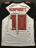 Autographed/Signed Adam Humphries Tampa Bay White Football Jersey JSA COA
