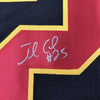 Framed Autographed/Signed Jamaal Charles 35x39 Kansas City Black Football Jersey JSA COA