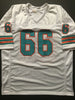 Autographed/Signed Larry Little HOF 93  Miami White Football Jersey JSA COA