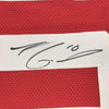 Framed Autographed/Signed Jimmy Garoppolo 35x39 San Francisco Red Football Jersey Beckett BAS COA