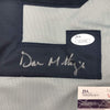 Framed Autographed/Signed Don Mattingly 35x39 New York Grey Baseball Jersey JSA COA