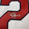 Framed Autographed/Signed Mark McGwire 35x39 St. Louis White Baseball Jersey JSA COA