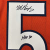 Autographed/Signed Mike Singletary HOF 98 Chicago Orange Football Jersey JSA COA by Hall of Fame Sports Memorabilia