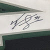 Framed Autographed/Signed Jeremiah Trotter 35x39 Philadelphia Black Football Jersey JSA COA