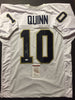Autographed/Signed Brady Quinn Notre Dame Fighting Irish White Football Jersey JSA COA