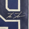 Framed Autographed/Signed Kevin Kiermaier 35x39 Tampa Bay Dark Blue Baseball Jersey PSA/DNA COA