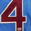 Framed Autographed/Signed Pete Rose 4256 35x39 Philadelphia Blue Baseball Jersey Athlete Hologram COA