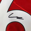 Framed Autographed/Signed Harvey Elliott 35x39 Liverpool Red Soccer Jersey Beckett BAS COA