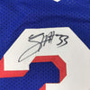 Framed Autographed/Signed Tobias Harris 35x39 Philadelphia Blue Basketball Jersey JSA COA