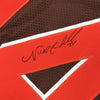 Autographed/Signed Nick Chubb Cleveland Football Brown Jersey JSA COA