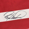 Autographed/Signed Barry Larkin Cincinnati Red Baseball Jersey JSA COA