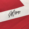 Framed Autographed/Signed Joey Bosa 35x39 Ohio State Red College Football Jersey JSA COA