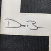 Framed Autographed/Signed Devin Bush 35x39 Pittsburgh Retro Black Football Jersey JSA COA