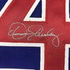 Framed Autographed/Signed Dennis Eckersley 35x39 Chicago Blue Baseball Jersey JSA COA