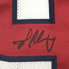 Framed Autographed/Signed Jadeveon Clowney 35x39 Houston White Football Jersey JSA COA
