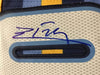 Framed Autographed/Signed Emmanuel Mudiay 35x39 Denver Yellow Basketball Jersey Beckett BAS COA