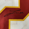 Framed Autographed/Signed Tyrann Mathieu 35x39 Kansas City White Football Jersey PSA/DNA COA