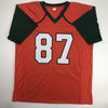 Autographed/Signed Reggie Wayne Miami Orange College Football Jersey Beckett BAS COA
