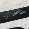 Framed Autographed/Signed Diontae Johnson 35x39 Pittsburgh White Football Jersey JSA COA