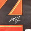 Framed Autographed/Signed Madison Bumgarner 35x39 San Francisco Orange Baseball Jersey JSA COA