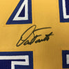 Framed Autographed/Signed Dan Fouts 35x39 San Diego Royal Blue Football Jersey JSA COA