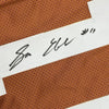 Framed Autographed/Signed Sam Ehlinger 35x39 Texas Orange College Football Jersey JSA COA