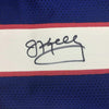 Autographed/Signed Jim Kelly Buffalo Blue Stat Football Jersey JSA COA