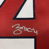 Framed Autographed/Signed Yadier Molina 35x39 St. Louis White Baseball Jersey JSA COA
