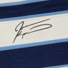 Framed Autographed/Signed Jevon Kearse 35x39 Tennessee Dark Blue Football Jersey JSA COA