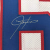Framed Autographed/Signed Lawrence Taylor 35x39 New York White Football Jersey JSA COA by Hall of Fame Sports Memorabilia