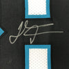 Framed Autographed/Signed Thomas Davis Sr. 35x39 Carolina White Football Jersey JSA COA