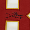 Framed Autographed/Signed Dwayne Bowe 35x39 Kansas City White Football Jersey JSA COA
