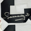 Framed Autographed/Signed Merril Hoge 35x39 Pittsburgh White Football Jersey JSA COA