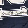 Framed Autographed/Signed Ezekiel Elliott 35x39 Dallas Dark Blue Football Jersey PSA/DNA COA