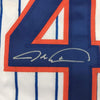 Framed Autographed/Signed Jacob DeGrom 35x39 New York NY Pinstripe Baseball Jersey JSA COA