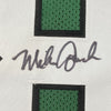 Framed Autographed/Signed Mike Quick 35x39 Philadelphia Kelly Green Football Jersey JSA COA