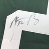 Framed Autographed/Signed Aaron Rodgers 35x39 Green Bay Green Football Jersey Beckett BAS COA