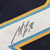 Framed Autographed/Signed Melvin Gordon 35x39 Los Angeles LA Chargers Dark Blue Football Jersey Beckett BAS COA