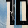 Framed Autographed/Signed Lionel Leo Messi 35x39 Argentina Blue/White Soccer Jersey Beckett BAS COA