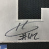 Framed Autographed/Signed Karl Joseph 35x39 Oakland Black Football Jersey Beckett BAS COA