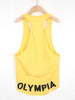 Men's Plus Size Letter Graphic Wide Strap Tank