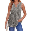 Womens Stylish Casual Floral Sleeveless T-shirt by My Store