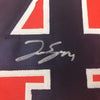 Framed Autographed/Signed George Springer 35x39 Houston Orange Baseball Jersey JSA COA
