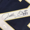 Autographed/Signed Raghib Ismail Rocket Notre Dame Blue College Football Jersey JSA COA