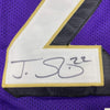 Autographed/Signed Jimmy Smith Baltimore Purple Football Jersey JSA COA