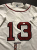 Autographed/Signed Carl Crawford Boston White Baseball Jersey JSA COA