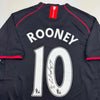 Framed Autographed/Signed Wayne Rooney 35x39 Manchester United Black 2008 Soccer Jersey Beckett BAS COA by Hall of Fame Sports Memorabilia