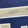 Framed Autographed/Signed Jalen Brunson 35x39 Dallas Dark Blue Basketball Jersey JSA COA